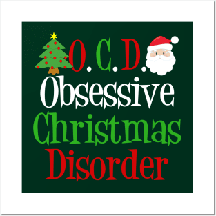 Funny Obsessive Christmas Disorder Posters and Art